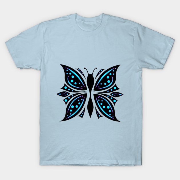 Butterfly Abstract T-Shirt by MedusArt